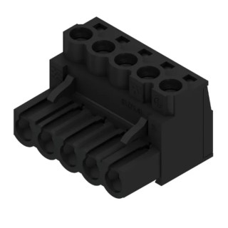 Weidmüller BL Series Pluggable Terminal Block, 5-Contact, 5.08 mm Pitch, 1 Row, 20A, 400V, Right Angle, Screw 1943840000