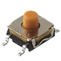 C & K IP67 Rated 5.2 mm Top Actuator Momentary SPST Tactile Switch 50mA 32V DC Surface Mount 