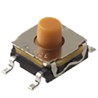 C & K IP67 Rated 5.2 mm Top Actuator Momentary SPST Tactile Switch 50mA 32V DC Surface Mount