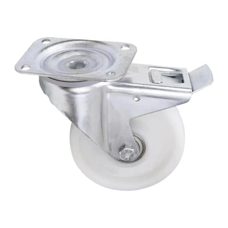 Tente Braked Swivel Castor, 350 kg Load Capacity, 160 mm Polyamide Wheel, Ball Bearing Hub 3477UOP160P63