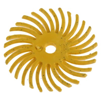 3M Plastic Radial Abrasive Brush 25.4 mm Diameter 3.175 mm Shank 35000 RPM 27612