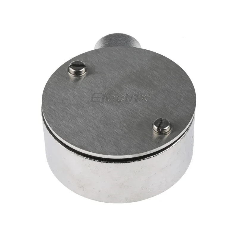 Alp Manufacturing Conduit Satin Conduit Fitting 20 mm Nominal Size M4 316 Stainless Steel Silver IP67 471-1221