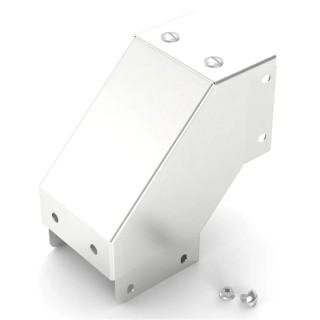 RS PRO 304 Stainless Steel Cable Trunking Accessory 90° Bend Outside Lid 75 mm 471-1495