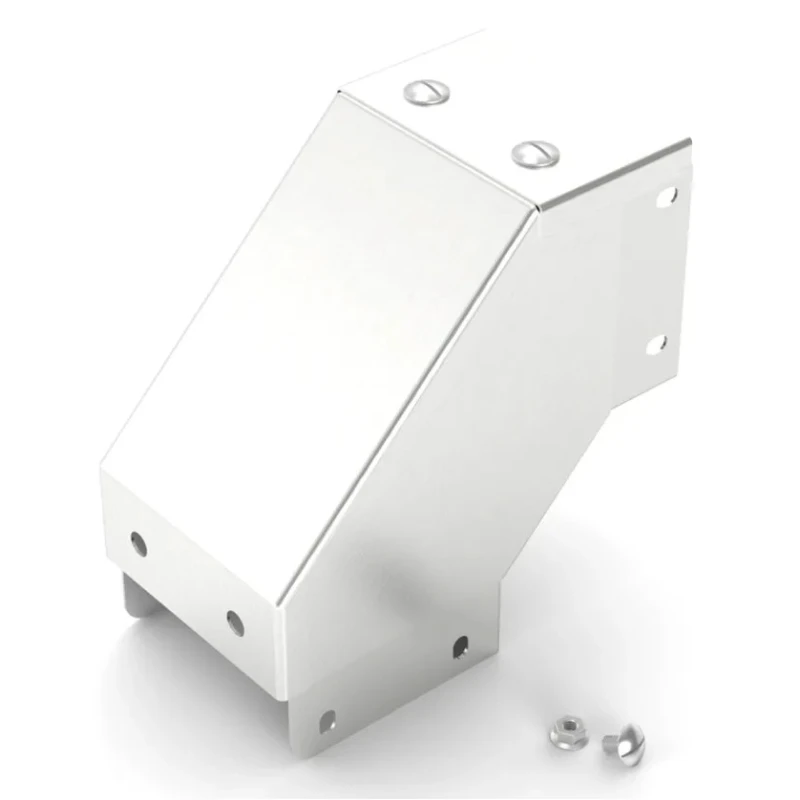 RS PRO 304 Stainless Steel Cable Trunking Accessory 90° Bend Outside Lid 75 mm 471-1495