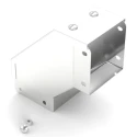 RS PRO 304 Stainless Steel Cable Trunking Accessory 90° Bend Outside Lid 75 mm 471-1495