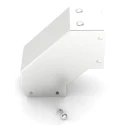 RS PRO 304 Stainless Steel Cable Trunking Accessory 90° Bend Outside Lid 75 mm 471-1495