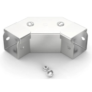 RS PRO 304 Stainless Steel Cable Trunking Accessory 90° Bend Front Lid 50 mm 471-1445