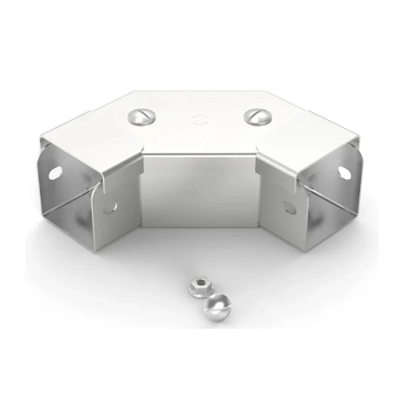 RS PRO 304 Stainless Steel Cable Trunking Accessory 90° Bend Front Lid 50 mm 471-1445