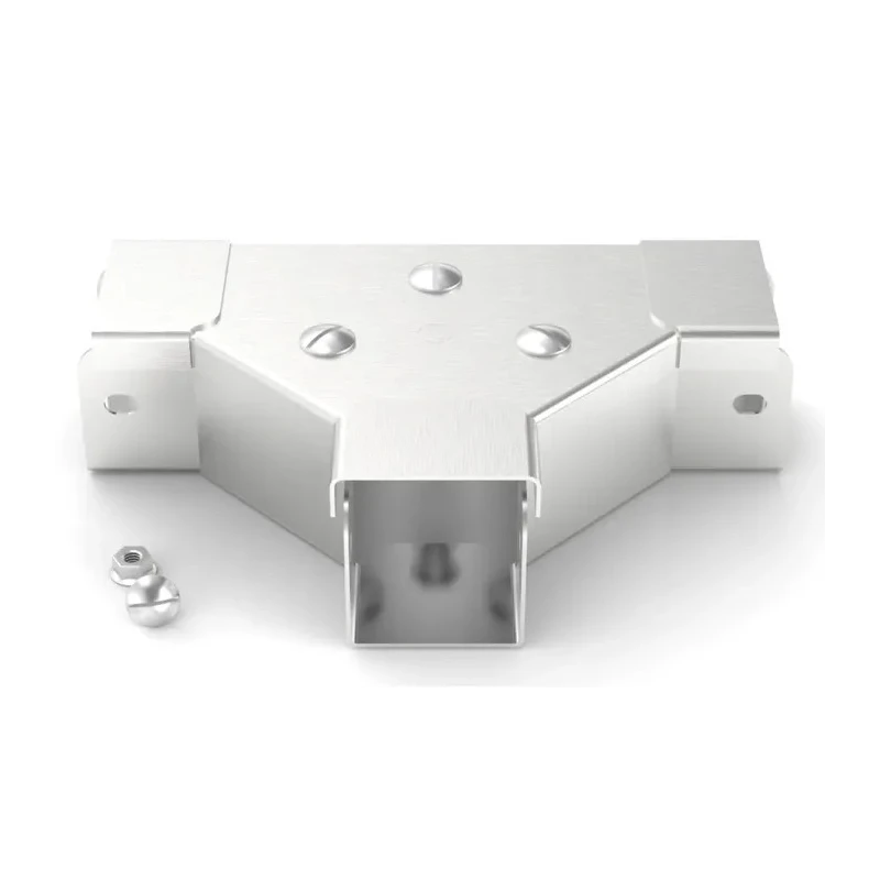 RS PRO 304 Stainless Steel Cable Trunking Accessory T-Junction Front-Lid 50mm United Kingdom 471-1502