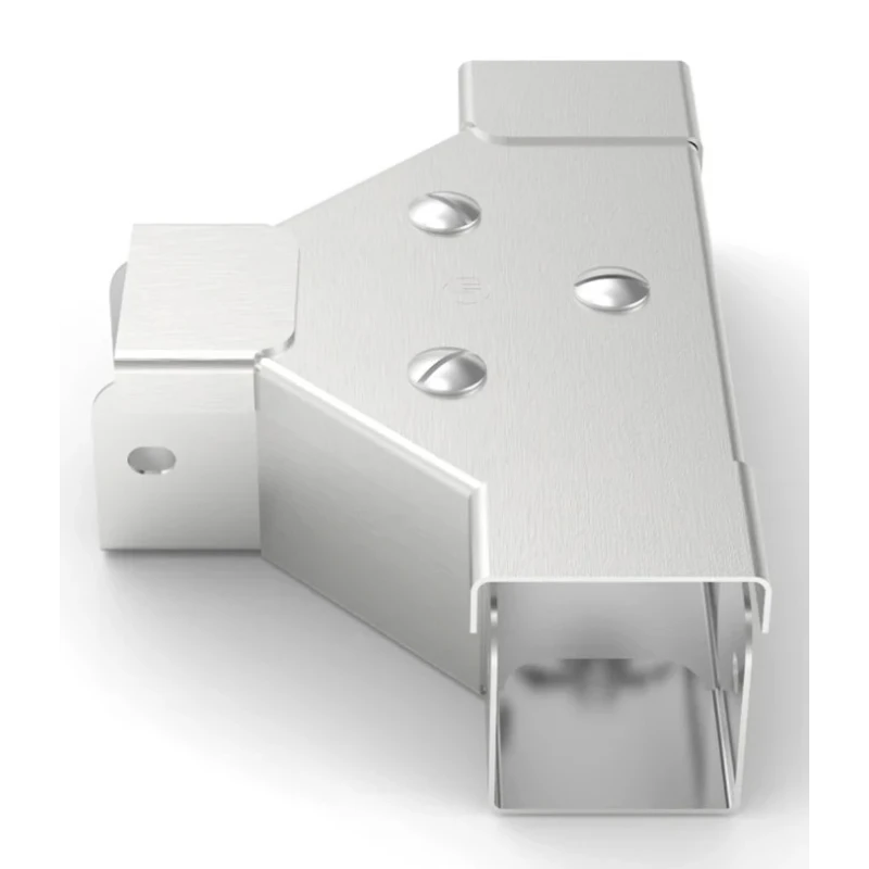 RS PRO 304 Stainless Steel Cable Trunking Accessory T-Junction Front-Lid 50mm United Kingdom 471-1502