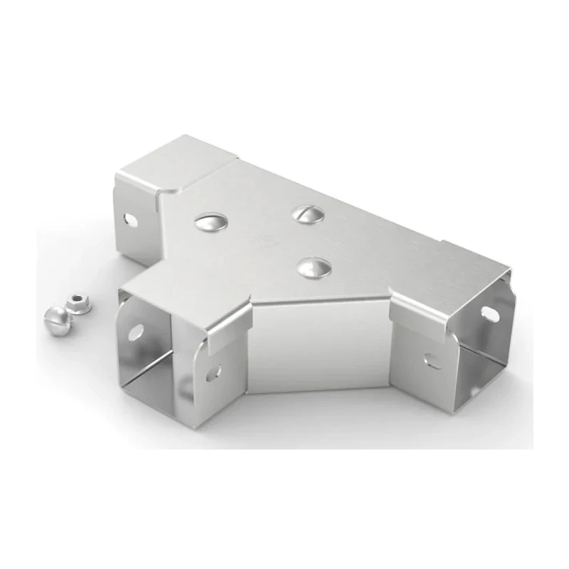 RS PRO 304 Stainless Steel Cable Trunking Accessory T-Junction Front-Lid 50mm United Kingdom 471-1502