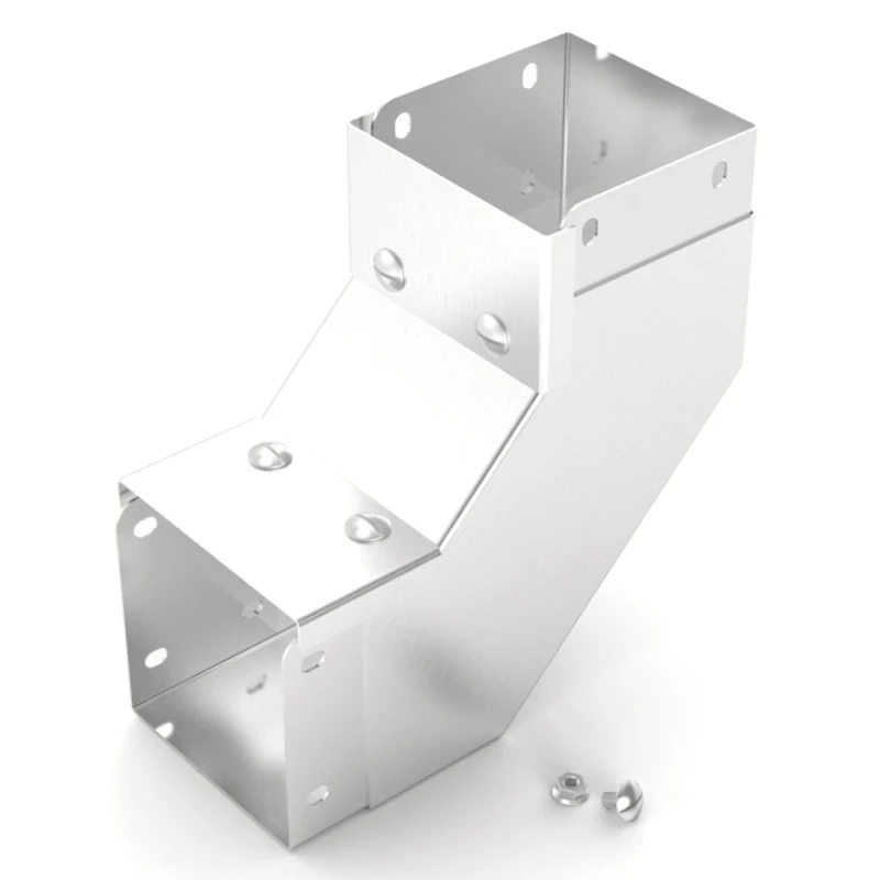 RS PRO 304 Stainless Steel Cable Trunking Accessory 50 mm 90° Bend Inside Lid 471-1467
