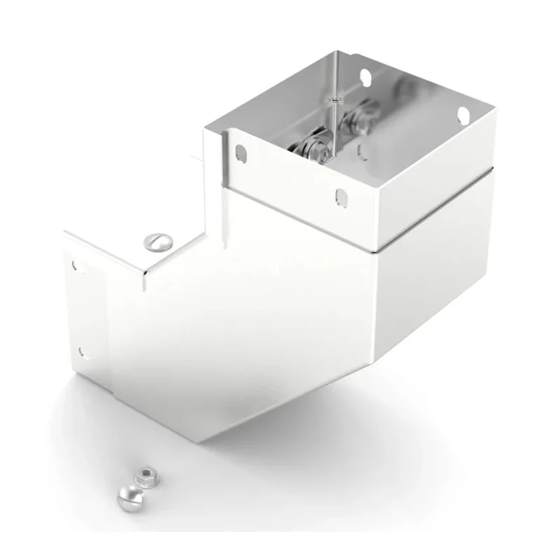 RS PRO 304 Stainless Steel Cable Trunking Accessory 50 mm 90° Bend Inside Lid 471-1467
