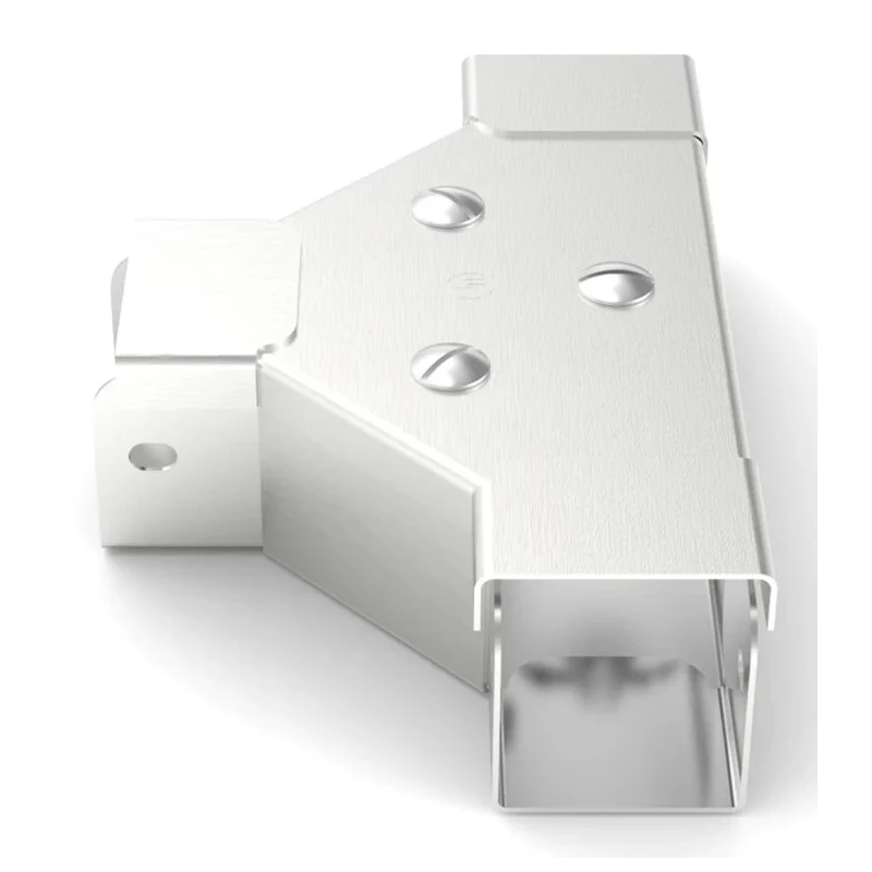 RS PRO 304 Stainless Steel Cable Trunking Accessory T-Junction Front-Lid 75 mm 471-1518