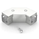 RS PRO 304 Stainless Steel Cable Trunking Accessory 90° Bend Front Lid 75 mm 471-1451