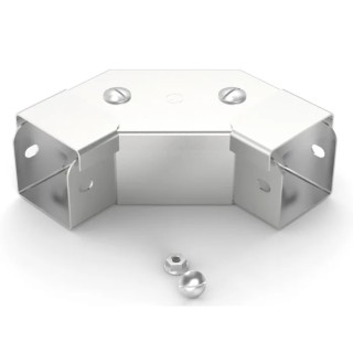 RS PRO 304 Stainless Steel Cable Trunking Accessory 90° Bend Front Lid 75 mm 471-1451
