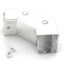RS PRO 304 Stainless Steel Cable Trunking Accessory 90° Bend Front Lid 75 mm 471-1451