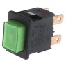 Marquardt Illuminated Push Button Switch, Panel Mount, Green, Rectangular, DPDT, IP67, 230V 16A 1687.1104