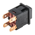 Marquardt Push Button Switch, Momentary, Panel Mount, 12.9 x 19.2 mm Cutout, DPST, IP67, 250 V ac 1684.1201