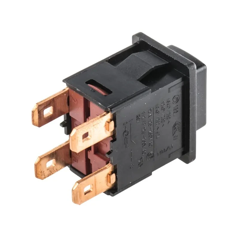 Marquardt Push Button Switch, Momentary, Panel Mount, 12.9 x 19.2 mm Cutout, DPST, IP67, 250 V ac 1684.1201