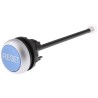 Eaton RMQ Titan M22 Series Blue Push Lock Push Button Head, 22 mm Cutout, IP67 254834 M22-DZ-B-GB14