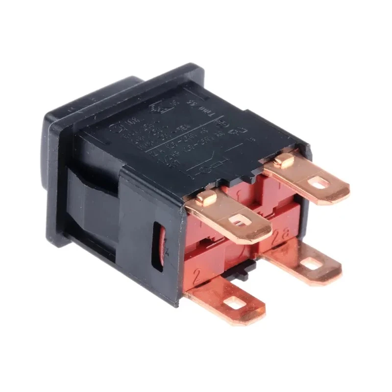Arcolectric (Bulgin) Ltd 1683 Series Push Button Switch, Latching, Panel Mount, DPDT, IP67, 250 V ac, 16 A Contact 1684.1101