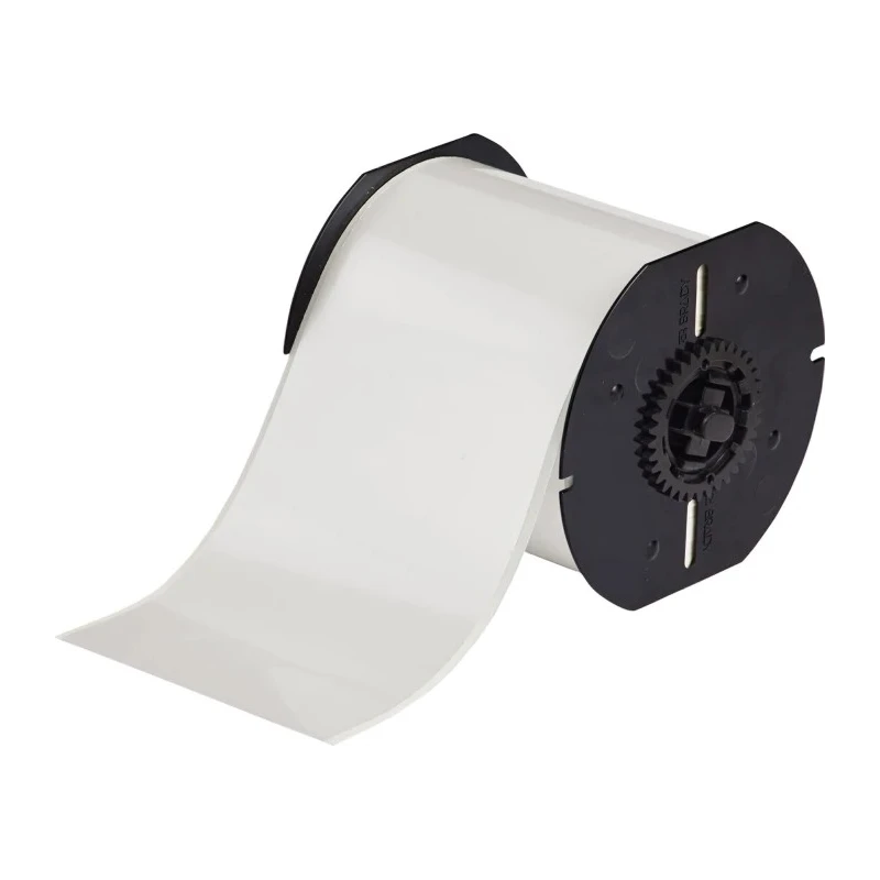 Brady Clear Industrial Vinyl Label Roll, 101.6 mm Width, 30.5 m Length B30C-4000-595-CL