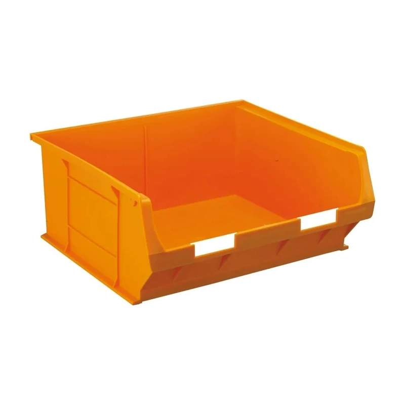 RS PRO Polypropylene Storage Bin 376 mm x 419 mm x 180 mm Orange 469-6740
