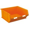 RS PRO Polypropylene Storage Bin 376 mm x 419 mm x 180 mm Orange 469-6740
