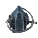 3M 7500 Series Half Mask Respirator Mask, Size M, Silicone Construction, NIOSH Approved 7502
