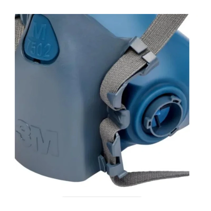 3M 7500 Series Half Mask Respirator Mask, Size M, Silicone Construction, NIOSH Approved 7502