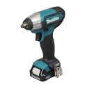 Makita 3/8 in 12V Brushed Motor Cordless Impact Wrench 2 Ah Battery Capacity 2600rpm Speed TW140DWAE