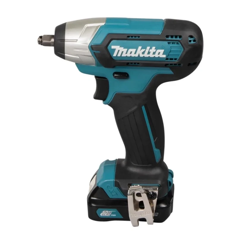 Makita 3/8 in 12V Brushed Motor Cordless Impact Wrench 2 Ah Battery Capacity 2600rpm Speed TW140DWAE