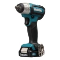 Makita 3/8 in 12V Brushed Motor Cordless Impact Wrench 2 Ah Battery Capacity 2600rpm Speed TW140DWAE