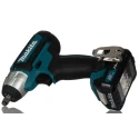 Makita 3/8 in 12V Brushed Motor Cordless Impact Wrench 2 Ah Battery Capacity 2600rpm Speed TW140DWAE