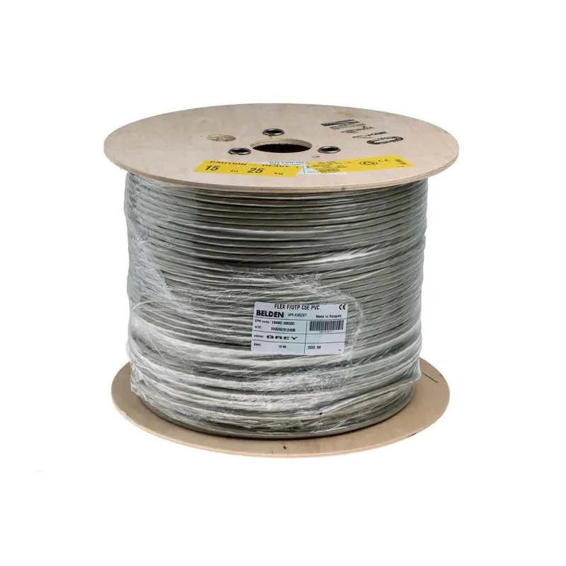 Belden 1868E Cat5e Shielded Screened Ethernet Cable 26AWG Stranded Copper Conductor 500m Grey PVC Jacket Cat5e