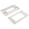 Molex CES Angled Cat6 2 Way RJ45 Faceplate Panel WGB-00002-02 SINGLE