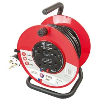 Schneider Electric 25 m 4 Socket Type G Cable Reel, 240V, IP44 JJR42513