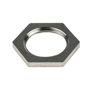 RS PRO Silver 316 Stainless Steel Cable Gland Locknut M20 Thread IP67 IP66 471-1394