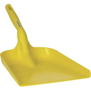 Vikan Hand Shovel, Blade Width 271 mm, Handle Length 1150 mm, Polypropylene, Yellow 56736