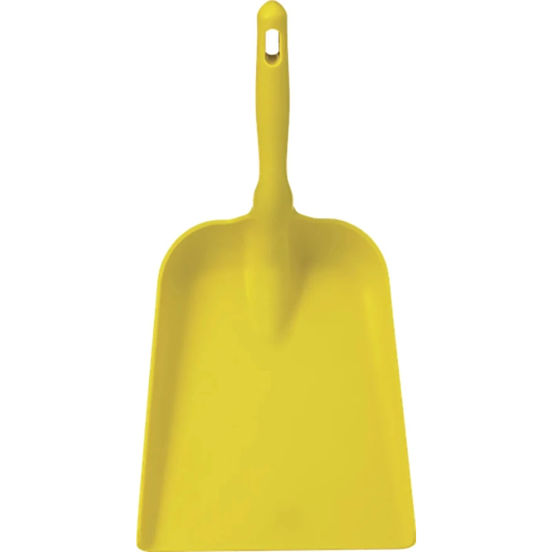 Vikan Hand Shovel, Blade Width 271 mm, Handle Length 1150 mm, Polypropylene, Yellow 56736