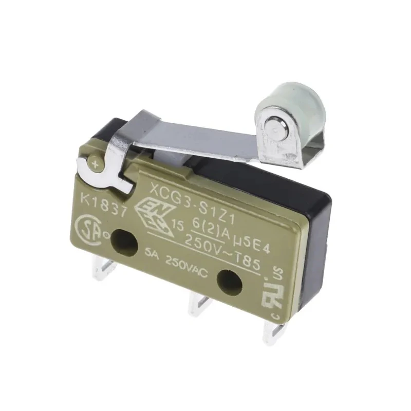 Saia-Burgess Roller Lever Micro Switch, Solder Terminal, 6A, 250 V ac, SPDT, IP40 XCG3-S1-Z1