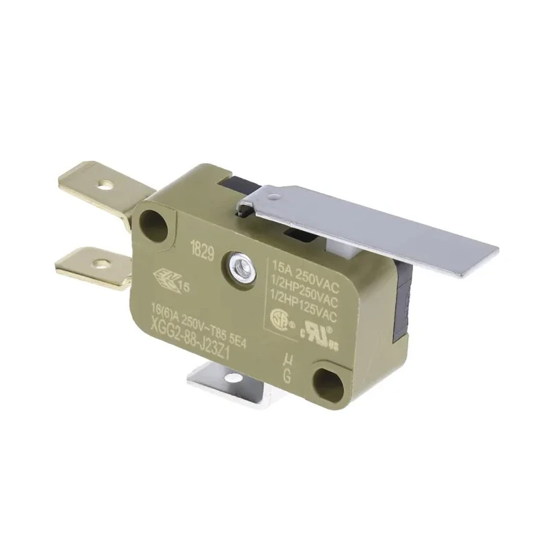 Saia-Burgess Short Lever Micro Switch Tab Terminal 16A 250 V AC SPDT IP40 XGG2-88-J23Z1