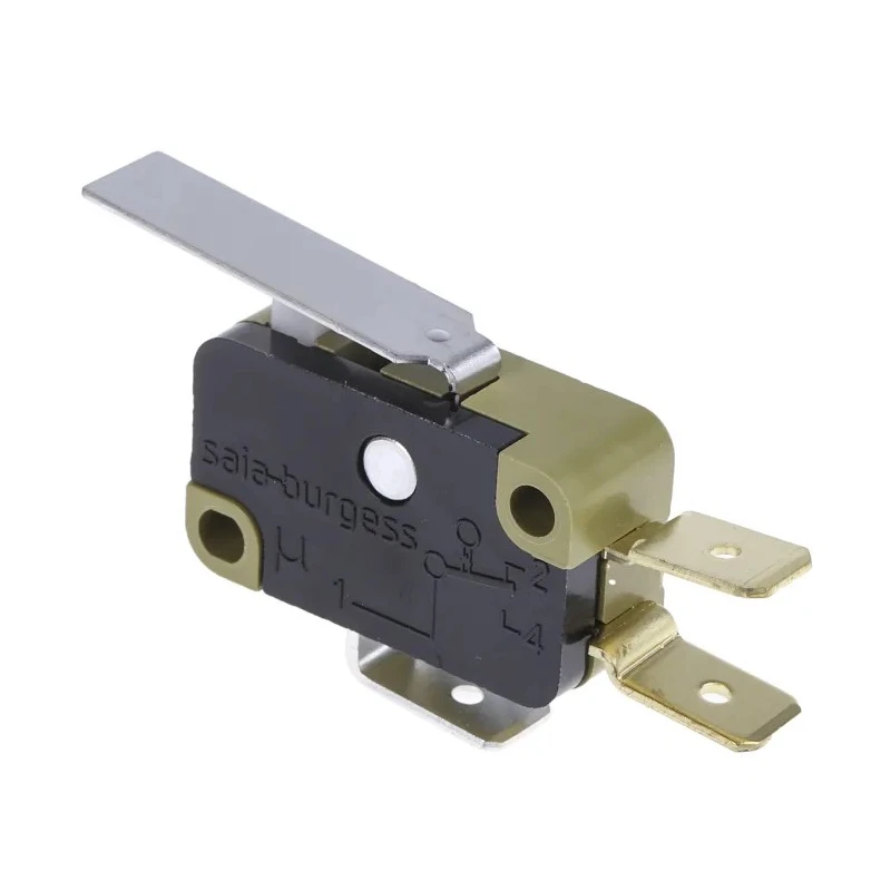 Saia-Burgess Short Lever Micro Switch Tab Terminal 16A 250 V AC SPDT IP40 XGG2-88-J23Z1