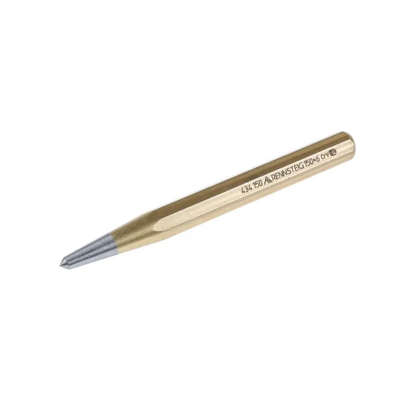 RS PRO Chrome Vanadium Steel Centre Punch, 14mm Shank Diameter, 150mm Length, DIN 7250 Standard, Model 473-0711