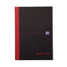 Black n Red A5 Casebound Hard Cover Notepad with 192 Ruled Sheets 100080459