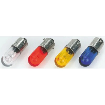 Dialight Green Indicator Lamp Single Chip, 28V dc, BA9 Base, 10 mm Diameter, 825mcd 5862402205F