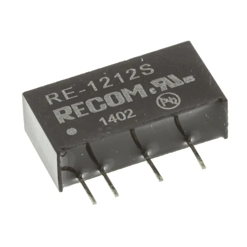 Recom 1W 12V DC-DC Converter 83mA Output, 10.8V-12V Input, Through Hole Mount, RE-1212S