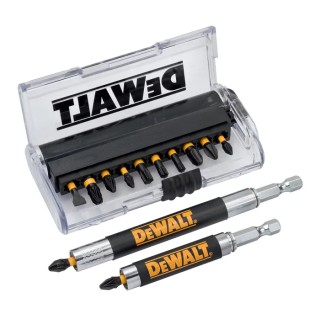 DeWALT Pozidriv Slotted Phillips Torx Screwdriver Bit Set 14 Pieces DT70512T-QZ