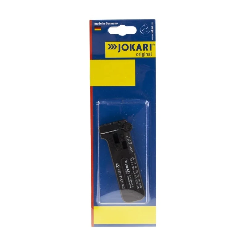 Jokari ESD-PLUS Series Ethernet Insulated Wire Stripper 0.25 to 0.8 mm Stripping Range Titanium Nitride Coated 40028